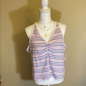 Striped Sleeveless Women's Top
